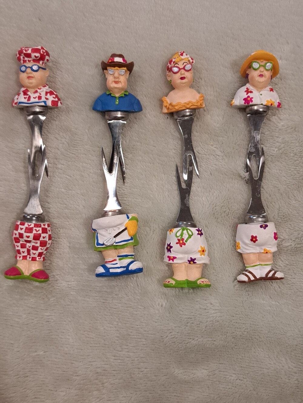 BBQ Folk Corn Pick Set Of 8 Boston Warehouse
